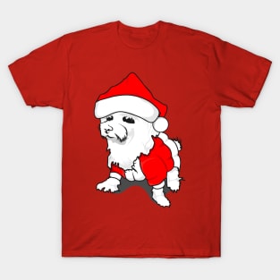cute poodle love christmas T-Shirt